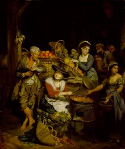 Johann Zoffany (1733-1810) - A Florentine Fruit Stall - T00054 - Tate