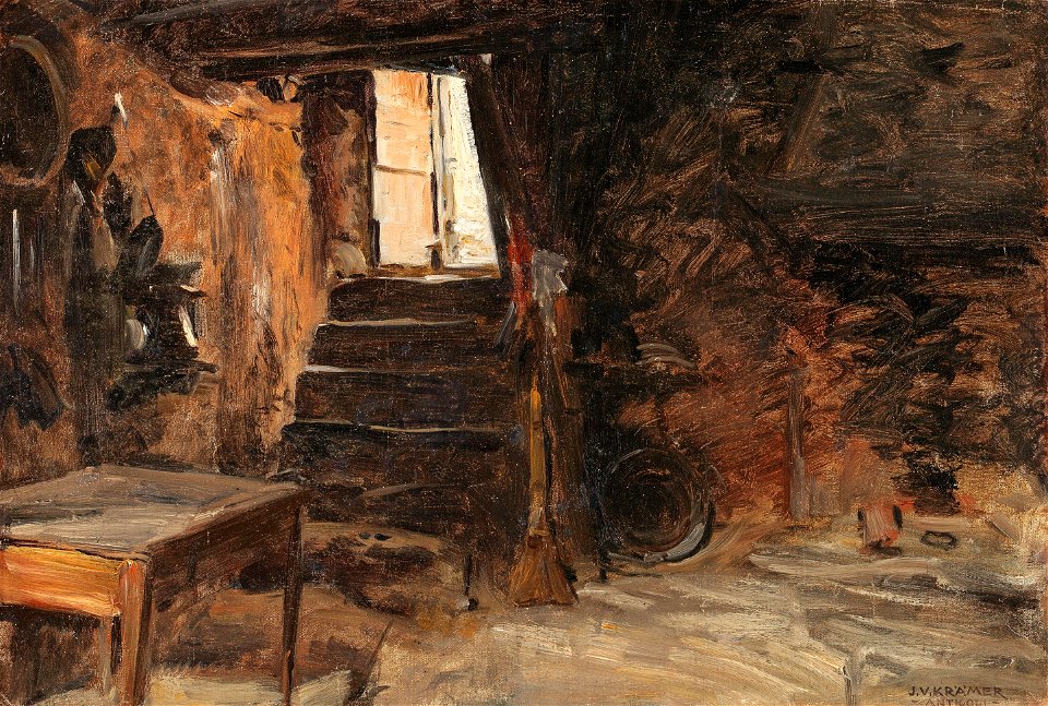 Johann Victor Krämer Wohnstube in Anticoli