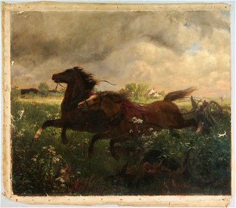 Johannes Adam Simon Oertel - Runaways - 1895.710 - Fogg Museum