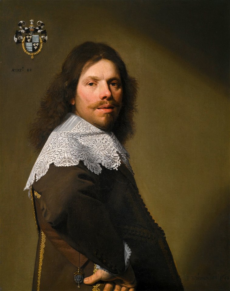 Johannes Cornelisz Verspronck - Portrait of Cornelis Montigny de Glarges 202L15036 8Q8JM