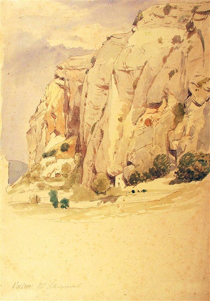 Johann Wilhelm Schirmer Felsen bei Vaison-la-Romaine