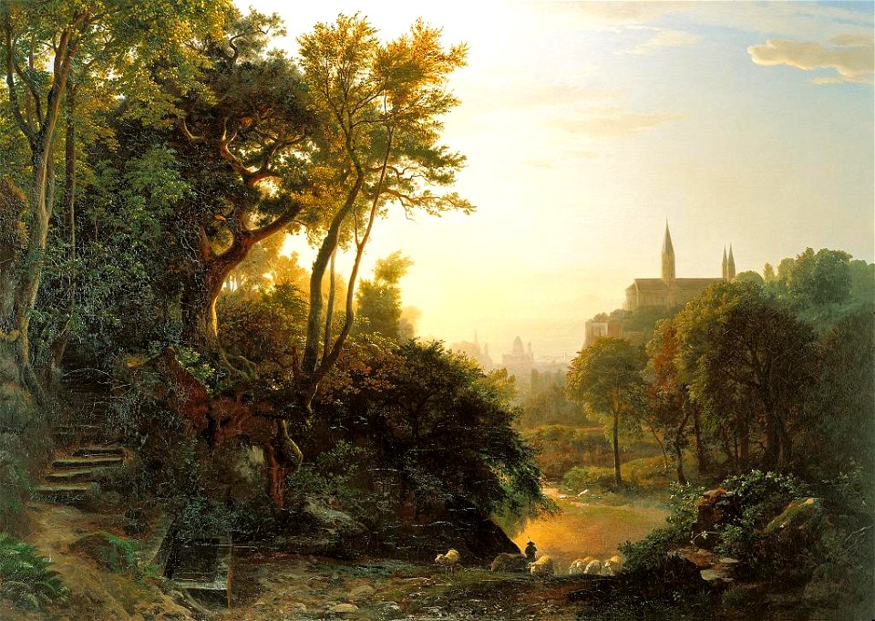 Johann Wilhelm Schirmer Sonntagmorgen