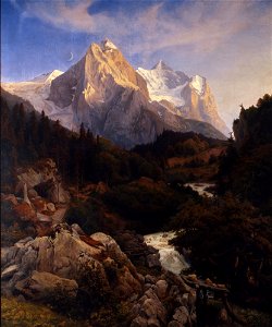 Johann Wilhelm Schirmer - The Wetterhorn - Google Art Project