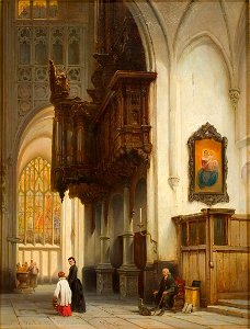 Johannes Bosboom - Het orgel in de Sint-Janskerk te 's-Hertogenbosch - 0392 - Rijksmuseum Twenthe