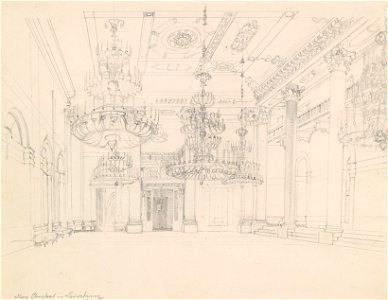 Johann Nepomuk Passini Der kleine Chursaal in Sauerbrunn 1848
