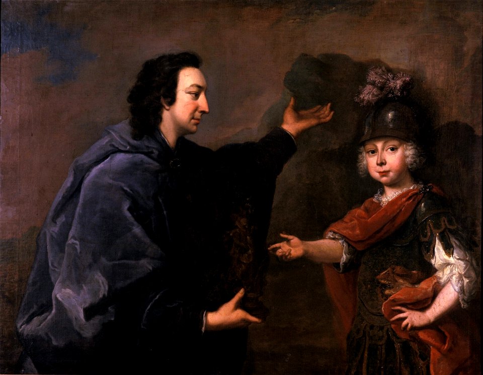 Johann Valentin Tischbein (zugeschr.) - Erbprinz Friedrich d. III. und sein Erzieher Graf Ulrich von Thun