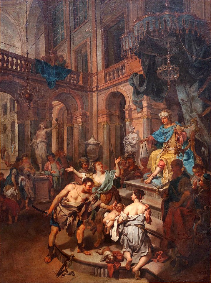 Johann-Conrad Seekatz 1760c Le jugement de Salomon