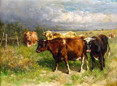 Johannes Hubertus Leonardus de Haas - Cattle in Pasture - 1921.261.1 - Reading Public Museum