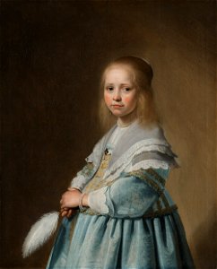 Johannes Cornelisz. Verspronck - Portret van een meisje in het blauw - Google Art Project. Free illustration for personal and commercial use.
