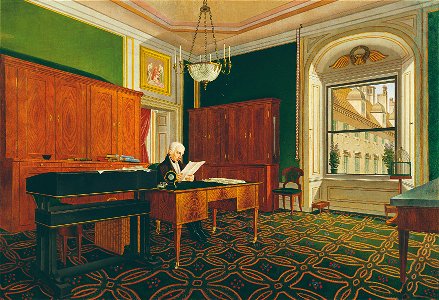 Johann Stephan Decker - Kaiser Franz II. (I.) in seinem Arbeitszimmer - 2811 - Österreichische Galerie Belvedere