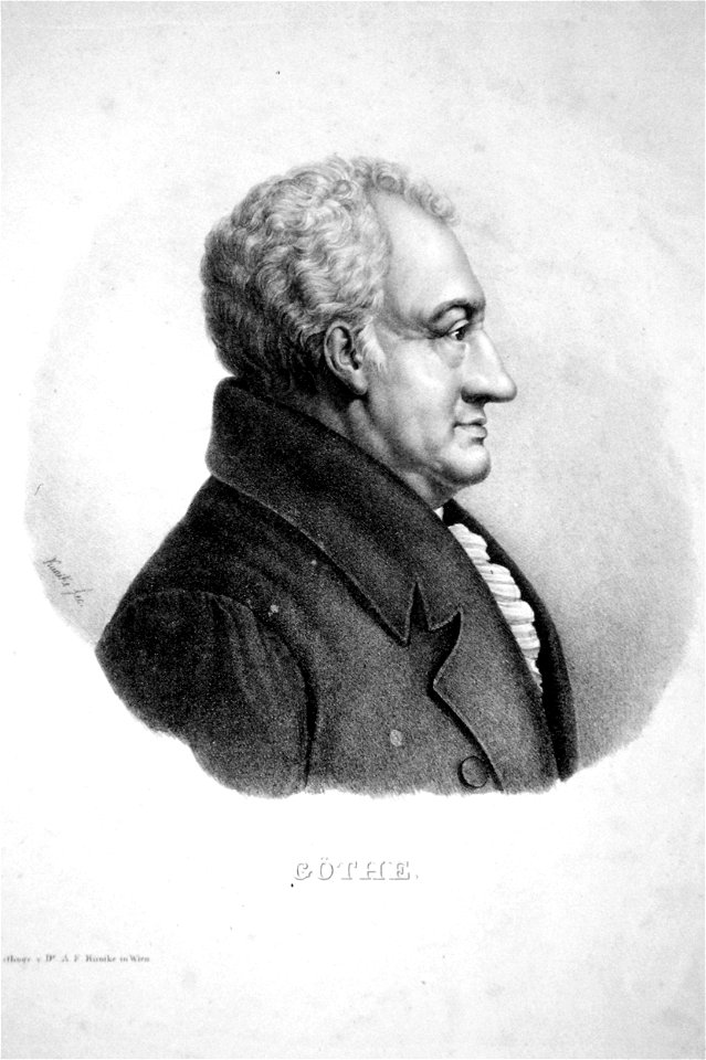 Johann Wolfgang von Goethe Litho