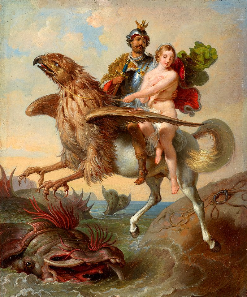 Johann Peter Krafft - Rüdiger und Angelica (Studie zu Rüdiger und Angelica) - 6659 - Österreichische Galerie Belvedere