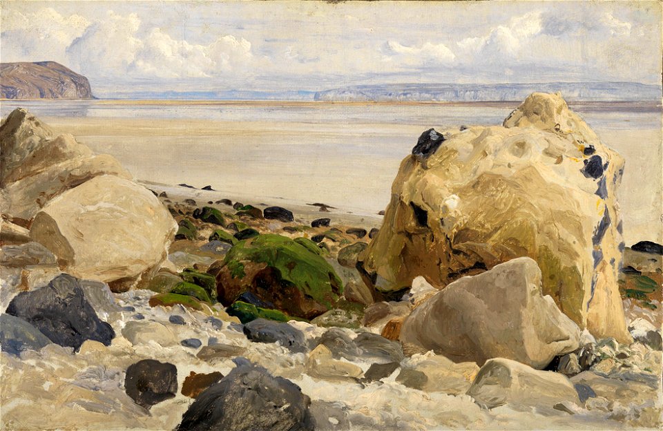 Johann Wilhelm Schirmer - Steiniger Strand - Lg 79 - Staatliche Kunsthalle Karlsruhe