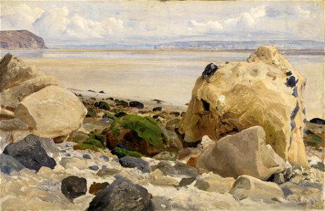 Johann Wilhelm Schirmer - Steiniger Strand - Lg 79 - Staatliche Kunsthalle Karlsruhe