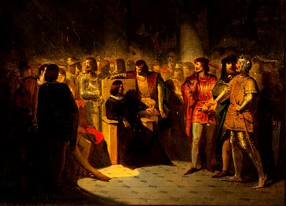 Johannes Hinderikus Egenberger - Anno 1418. De eerste vergadering der ridderschap en steden van Gelre - SA 4893 - Amsterdam Museum