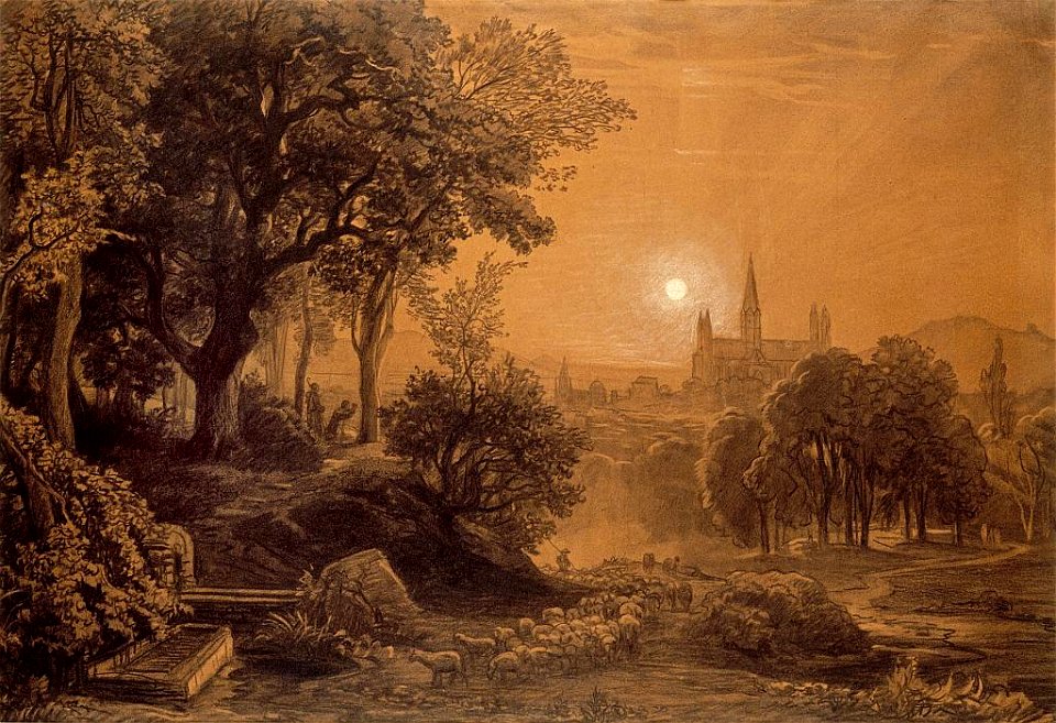 Johann Wilhelm Schirmer Landschaft-mit-Schafherde