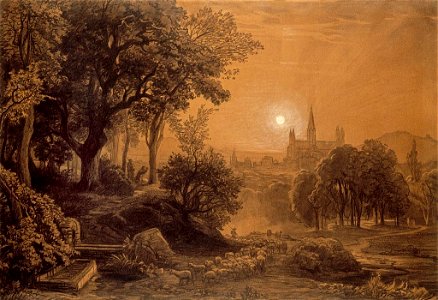 Johann Wilhelm Schirmer Landschaft-mit-Schafherde