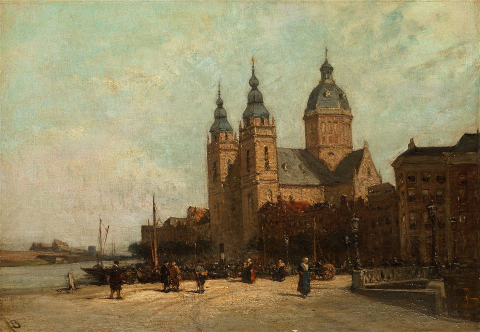 Johannes Bosboom - De St. Nicolaaskerk - SA 37539 - Amsterdam Museum