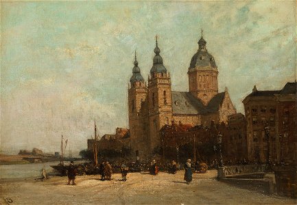 Johannes Bosboom - De St. Nicolaaskerk - SA 37539 - Amsterdam Museum