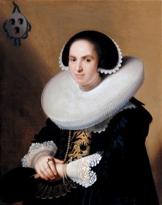 Johannes Cornelisz. Verspronck - Portrait of Willemina van Braeckel - WGA25033. Free illustration for personal and commercial use.