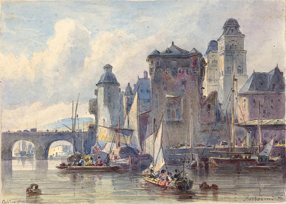 Johannes Bosboom - Gezicht te Koblenz