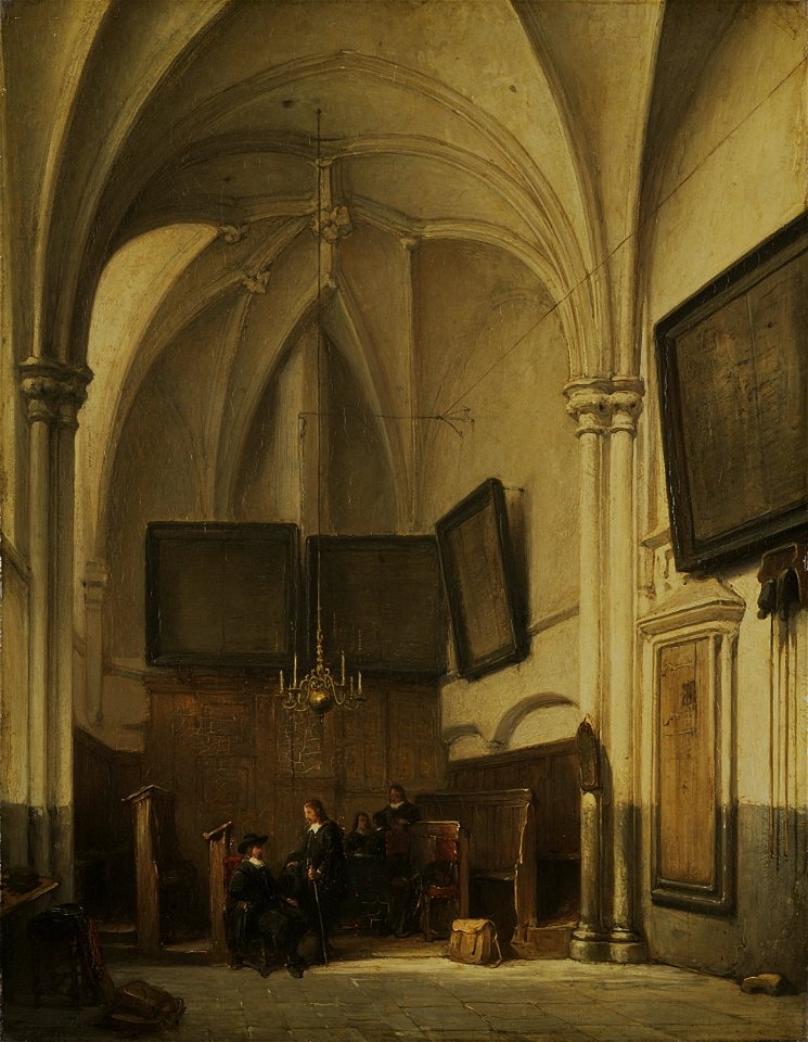 Johannes Bosboom - De consistoriekamer van de Sint Stevenskerk te Nijmegen