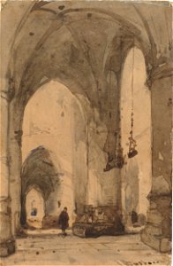 Johannes Bosboom - Interieur van de Sint Bavokerk in Haarlem