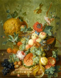 Johannes Christianus Roedig - Fruit and flower still life