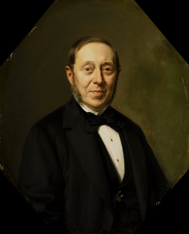 Johannes Cornelis van Pappelendam (1810-84). Kunstenaar en kunsthandelaar. Amanuensis van het Museum Van der Hoop Rijksmuseum SK-A-4676