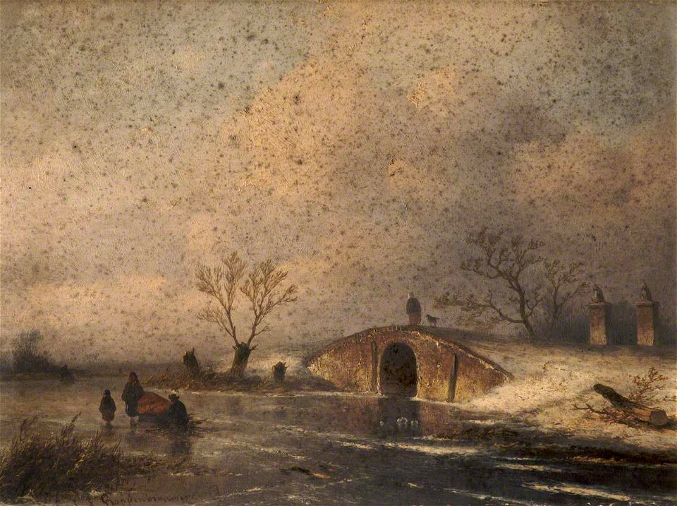 Johannes Franciscus Hoppenbrouwers (1819-1866) - Winter Landscape - 932389 - National Trust