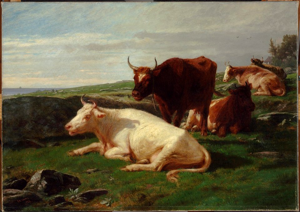 Johannes Adam Simon Oertel - Rhode Island Pasture - 1895.714 - Fogg Museum