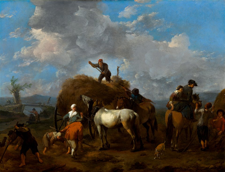 Johannes Lingelbach - Harvesting the Hay - 87 - Rijksmuseum