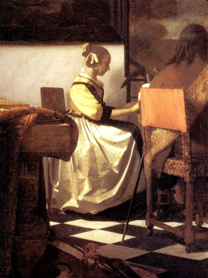 Johannes Vermeer - The Concert (detail) - WGA24670