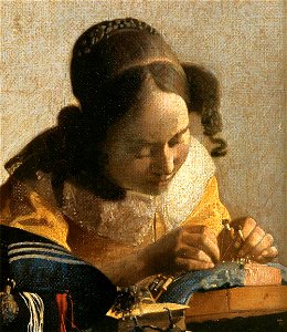 Johannes Vermeer - The Lacemaker (detail) - WGA24690
