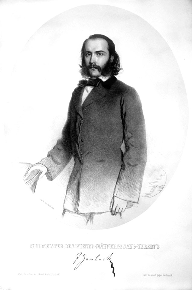Johann von Herbeck Litho
