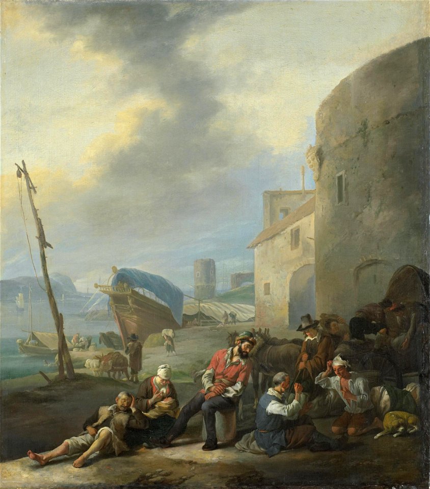 Johannes Lingelbach - Italiaanse haven