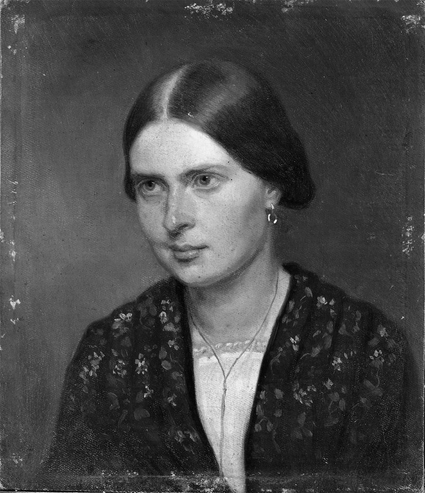 Johanna Tingvall, 1832-1912, musiklärare, gift med kartograf Carl Edvard Dahlman - Nationalmuseum - 39405