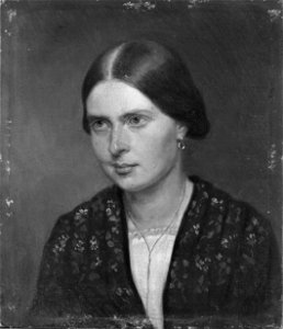 Johanna Tingvall, 1832-1912, musiklärare, gift med kartograf Carl Edvard Dahlman - Nationalmuseum - 39405