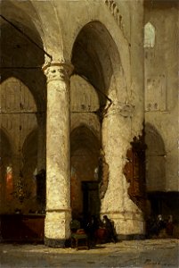 Johannes Bosboom - Interieur van de Hooglandse Kerk te Leiden