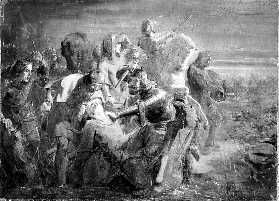 Johannes Hinderikus Egenberger - Anno 1296. Dood van Graaf Floris V - SA 4886 - Amsterdam Museum