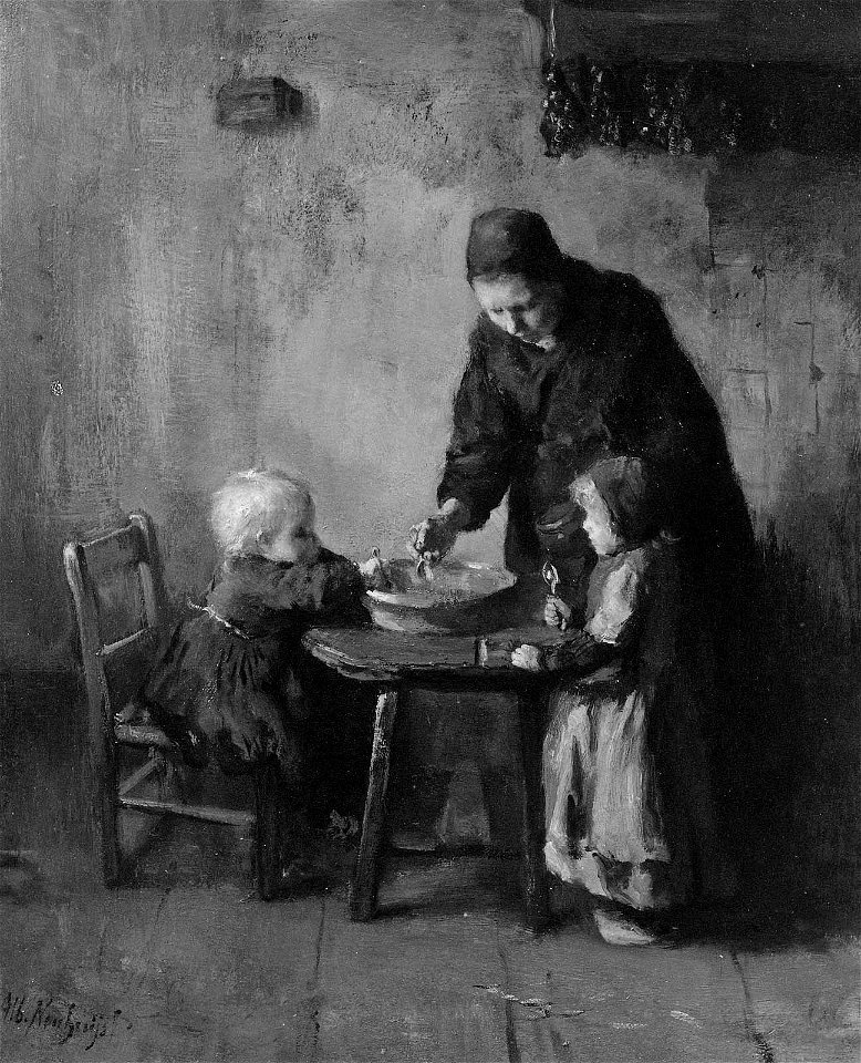 Johannes Albert Neuhuys - Mid-day Meal - 23.464 - Museum of Fine Arts