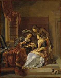 Johannes Voorhout d.ä. - Oyster Breakfast - NM 687 - Nationalmuseum