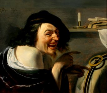 Johannes Moreelse - Democritus - Google Art Project. Free illustration for personal and commercial use.
