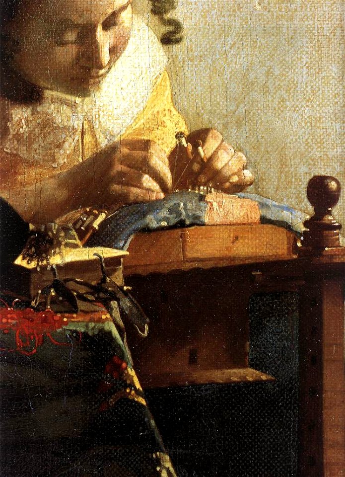 Johannes Vermeer - The Lacemaker (detail) - WGA24691
