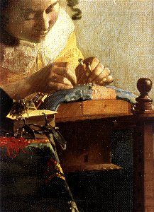 Johannes Vermeer - The Lacemaker (detail) - WGA24691
