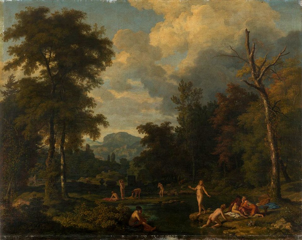 Johannes Glauber - Landschaft mit badenden Nymphen - 897 - Bavarian State Painting Collections