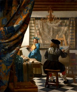 Johannes Vermeer van Delft, , Kunsthistorisches Museum Wien, Gemäldegalerie - Die Malkunst - GG 9128 - Kunsthistorisches Museum