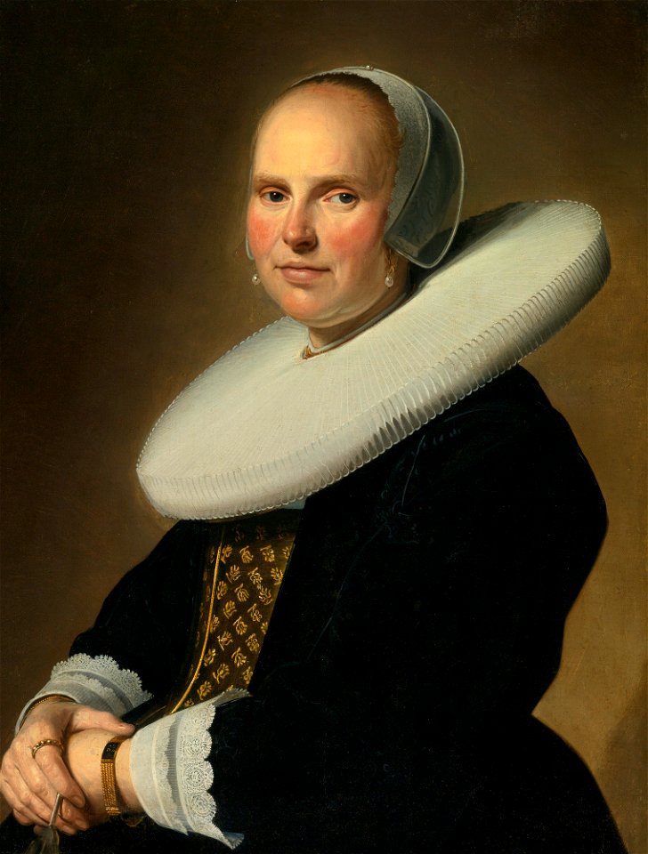 Johannes Cornelisz Verspronck - Portrait of a Woman ca. 1642-1645 222N09302 6V4ZJ