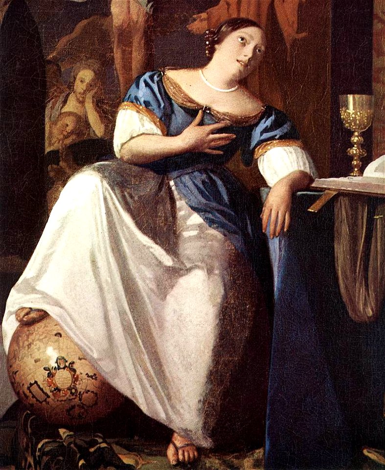 Johannes Vermeer The Allegory Of Faith Detail WGA24701 Free   Johannes Vermeer The Allegory Of Faith Detail Wga24701 Illustration Md 