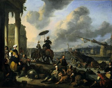 Johannes Lingelbach - Harbour on the Mediterranean - 002